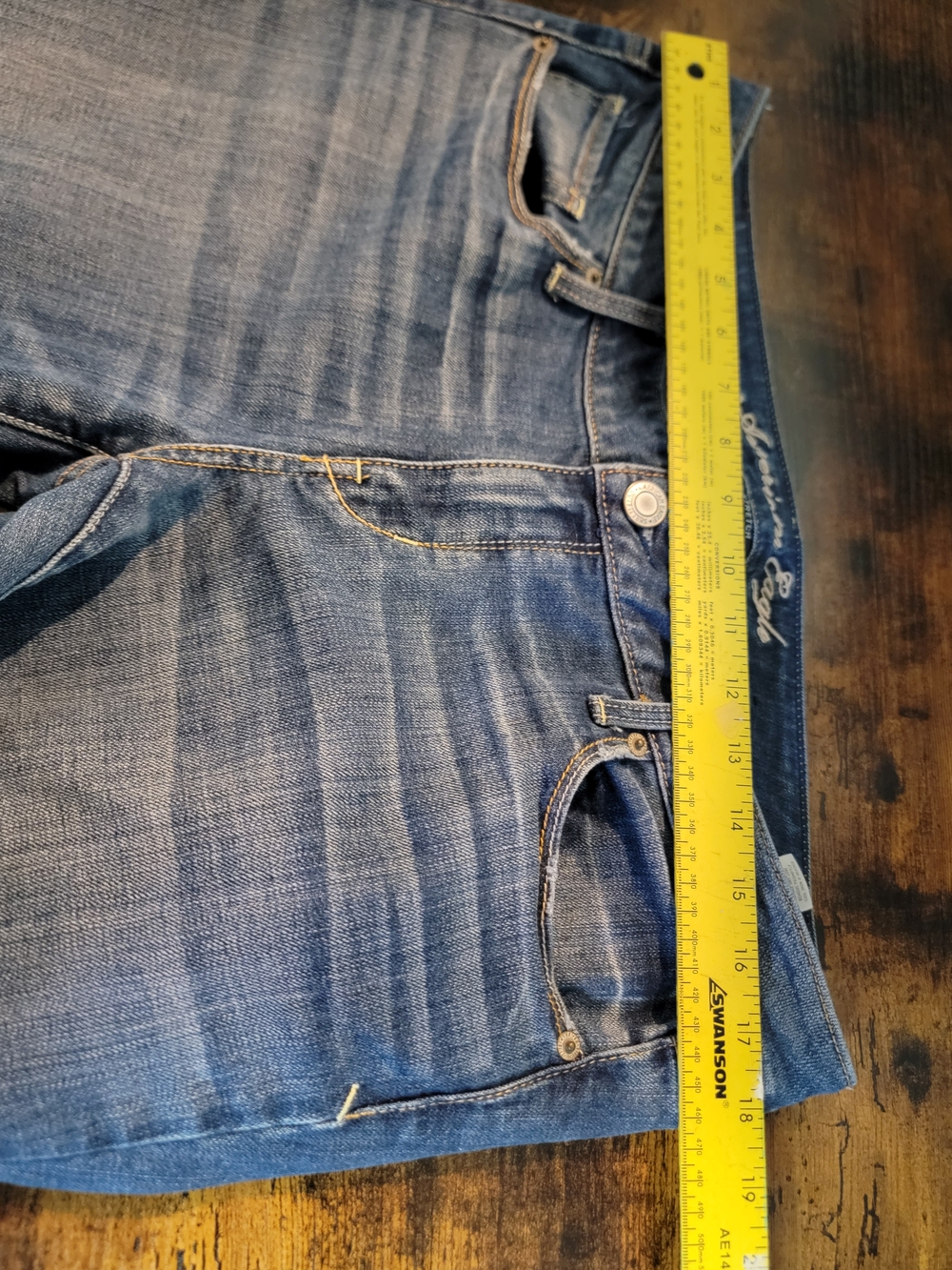 American Eagle Outfitters Medium Wash Skinny Jeans Size 14 - Picture 10 of 12